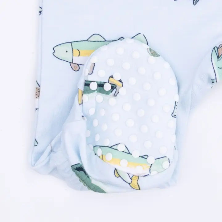 Fishing - 2 Way Zipper Footie - Brazos Avenue Market 