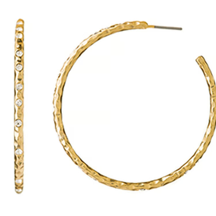Fizz Hoop Earrings Crystal
