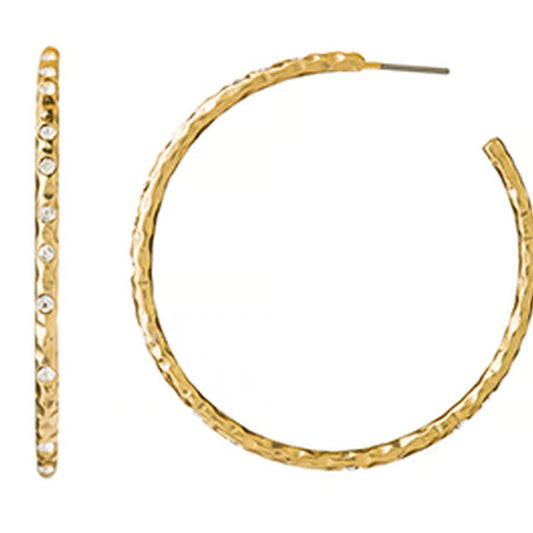 Fizz Hoop Earrings Crystal