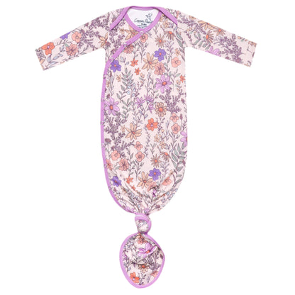 Flora Newborn Knotted Gown - Brazos Avenue Market 