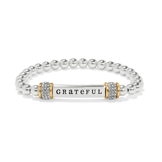 Meridian Grateful Two Tone Stretch Bracelet - Brazos Avenue Market 