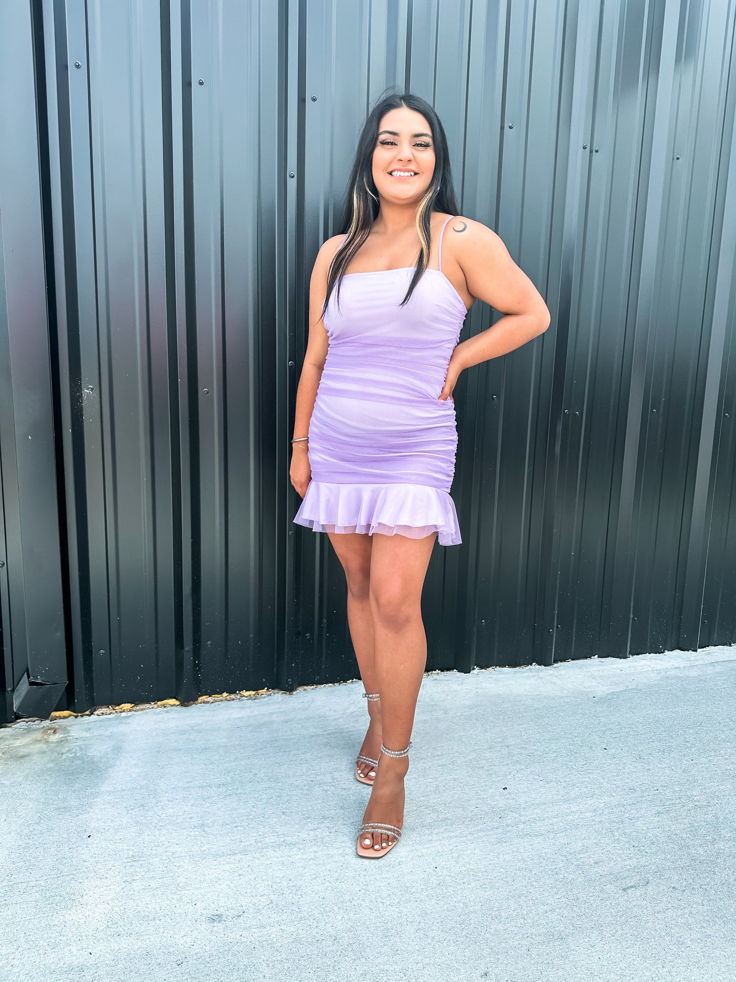 Lavender Strappy Dress
