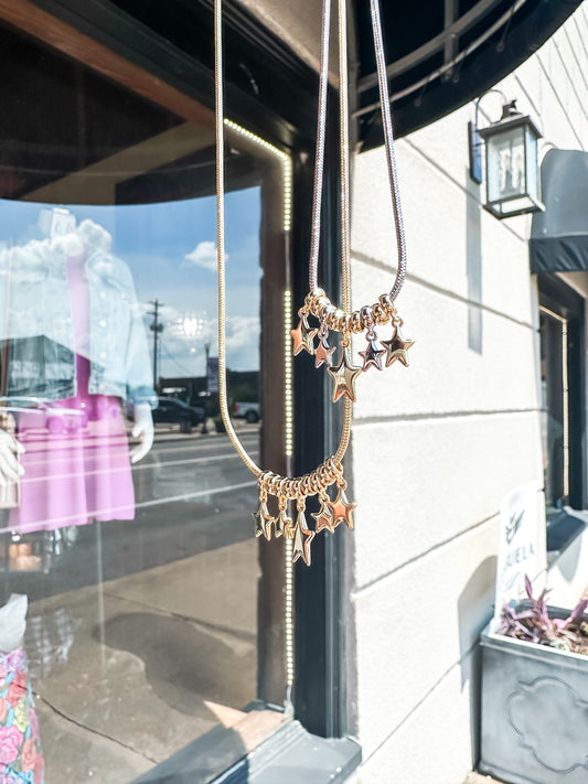 Ada Star Necklace in Gold - Brazos Avenue Market 