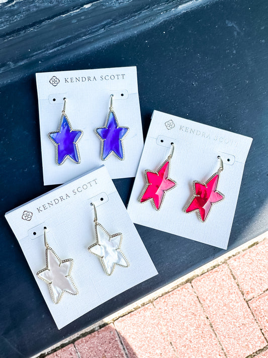 Ada Star Drop Earrings - Brazos Avenue Market 