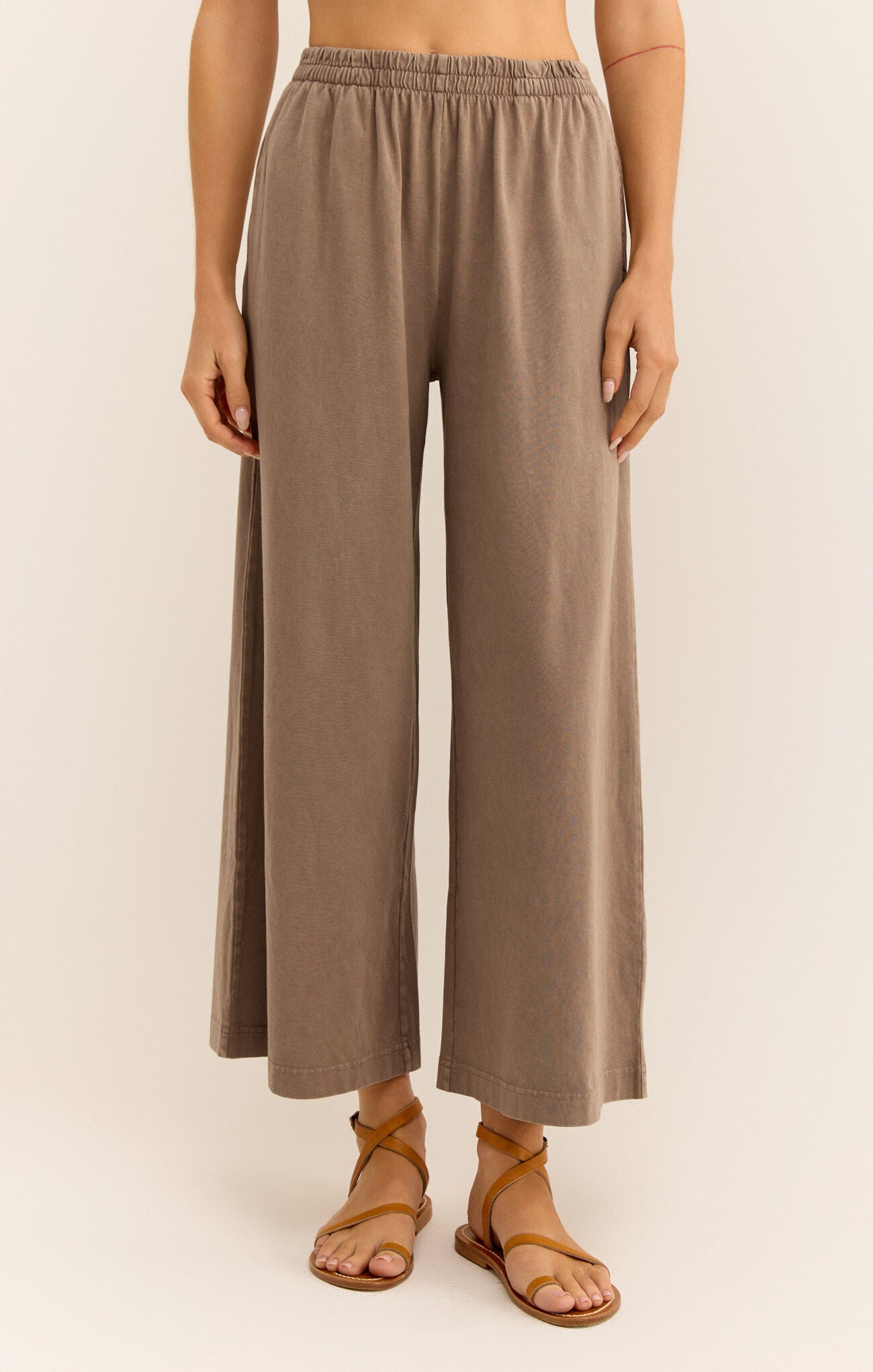 Scout Jersey Flare Pocket Pant - Iced Coffee - Brazos Avenue Market 