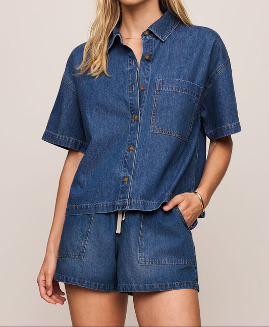 Everyday Denim Button Up