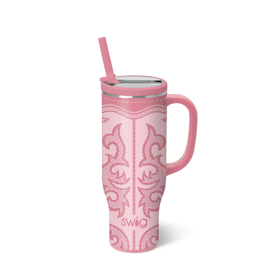 Boot Scootin' Pink Mega Mug 30oz - Brazos Avenue Market 