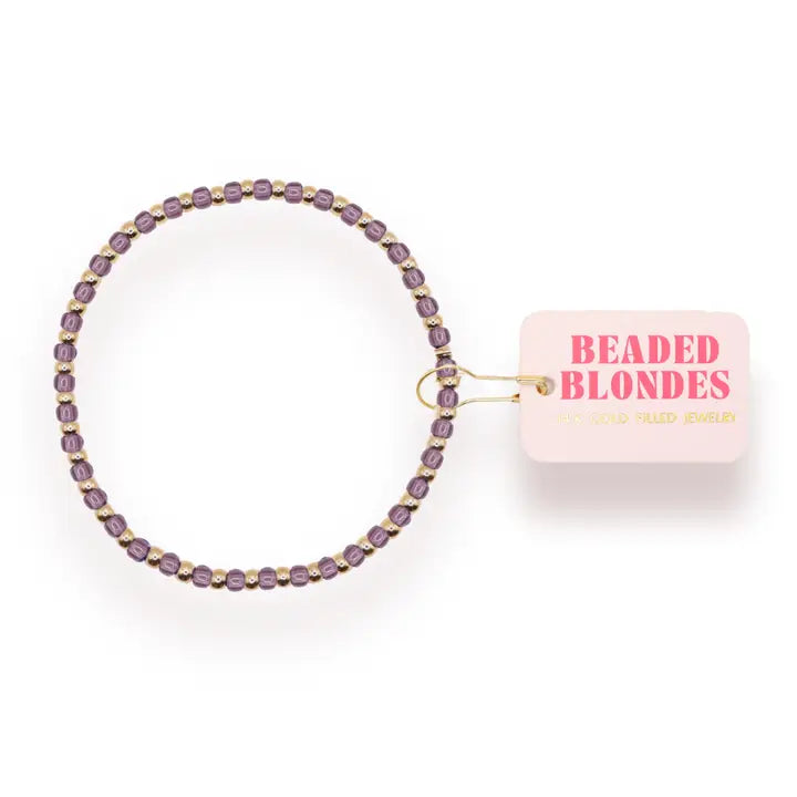 Demi Bracelet in Dark Purple - Brazos Avenue Market 