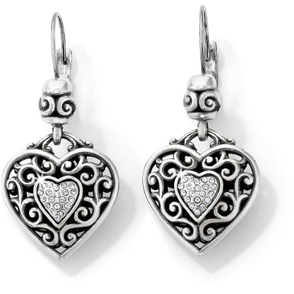 Reno Heart Leverback Earrings - Brazos Avenue Market 
