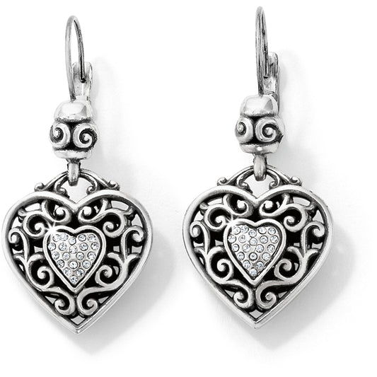 Reno Heart Leverback Earrings - Brazos Avenue Market 