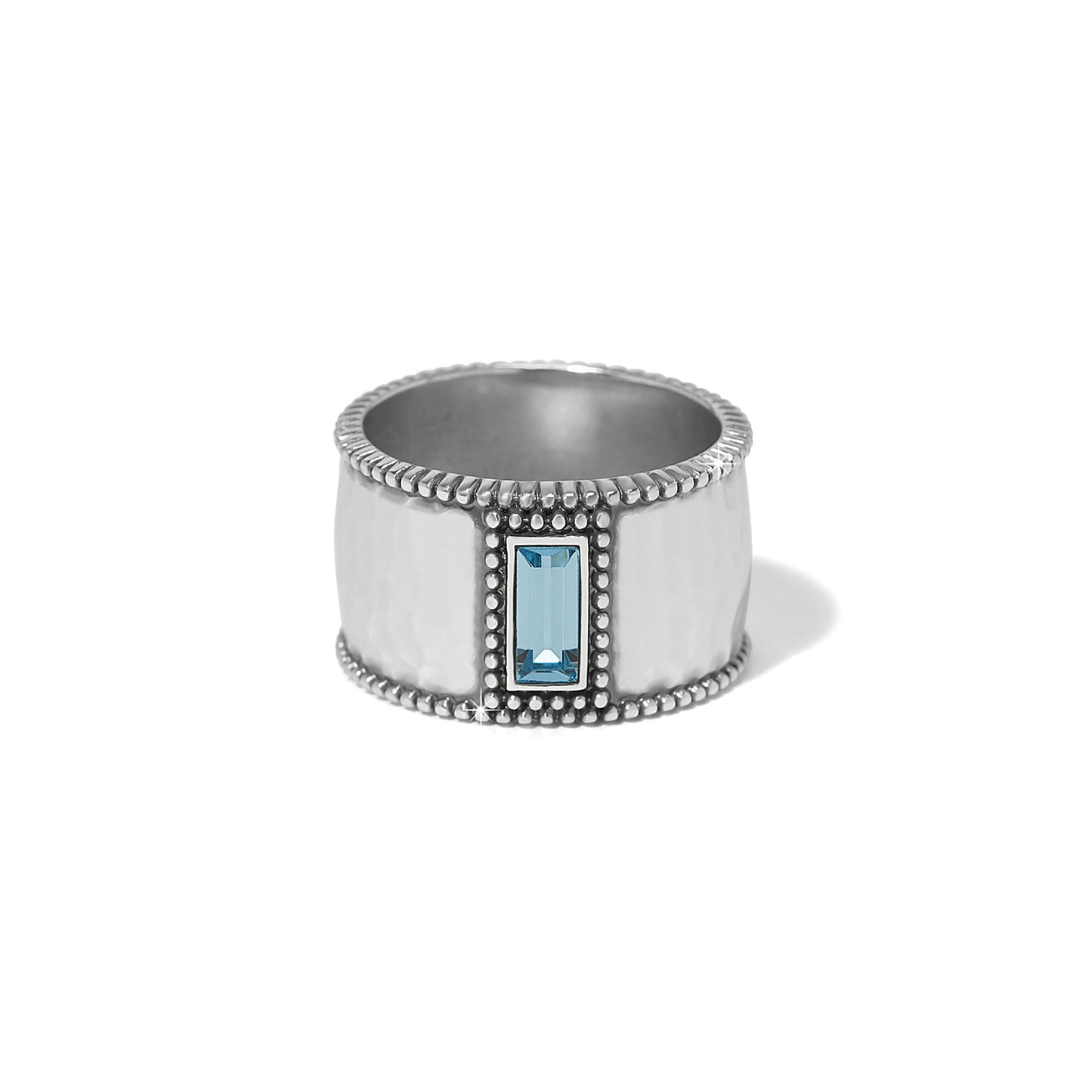 Pretty Tough Gem Wide Band Ring - Brazos Avenue Market 