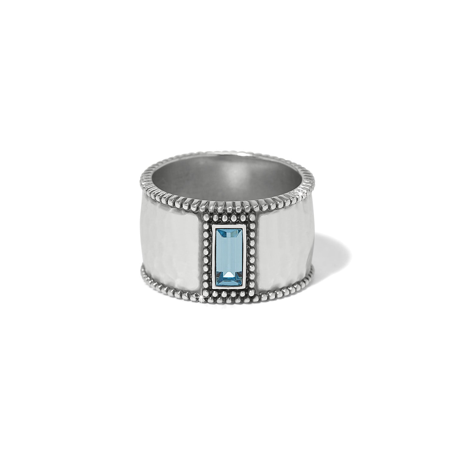 Pretty Tough Gem Wide Band Ring - Brazos Avenue Market 