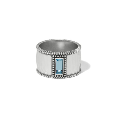 Pretty Tough Gem Wide Band Ring - Brazos Avenue Market 