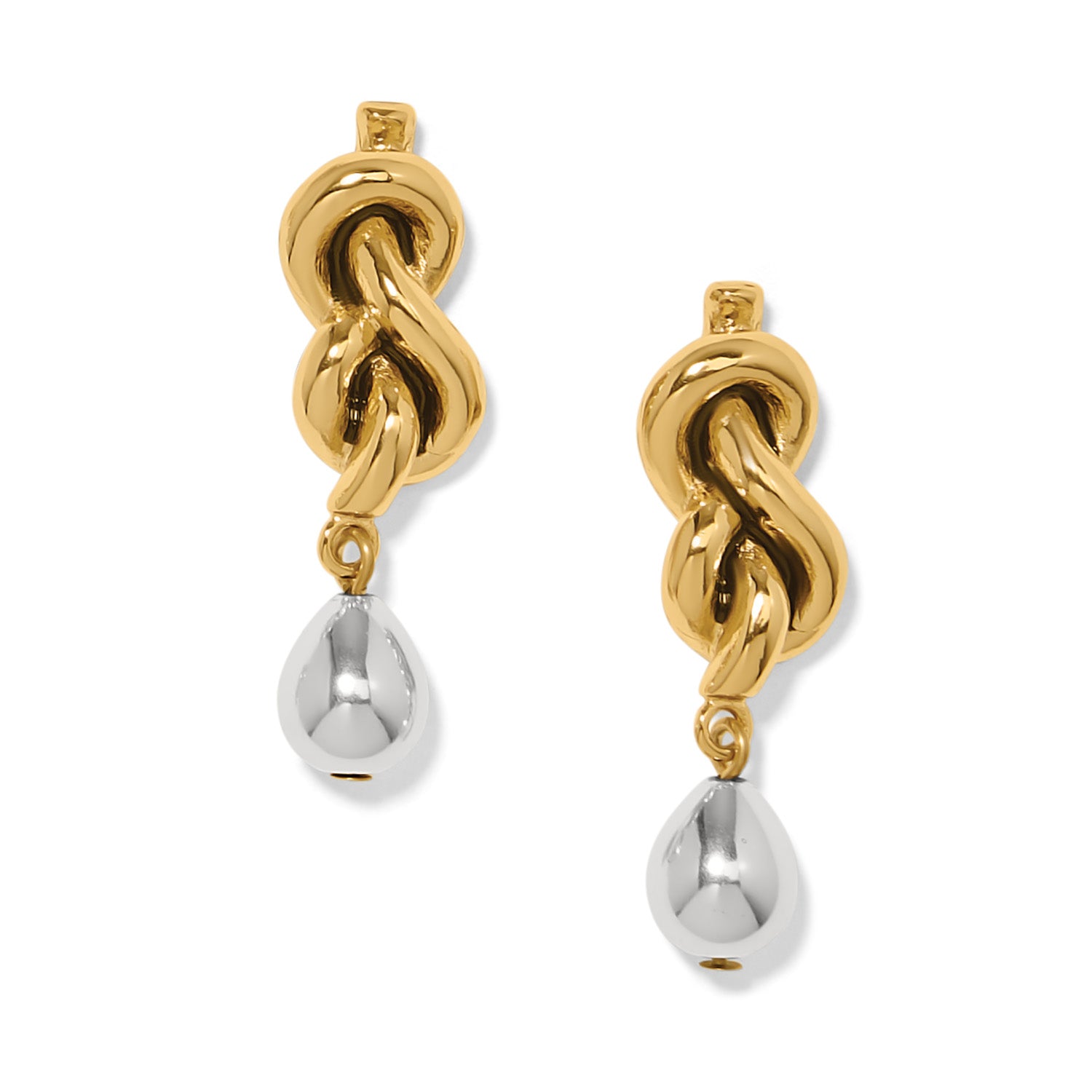 Interlok Single Knot Drop Earrings - Brazos Avenue Market 