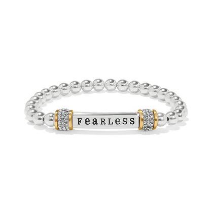 Meridian Fearless Two Tone Stretch Bracelet