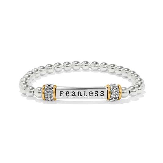 Meridian Fearless Two Tone Stretch Bracelet