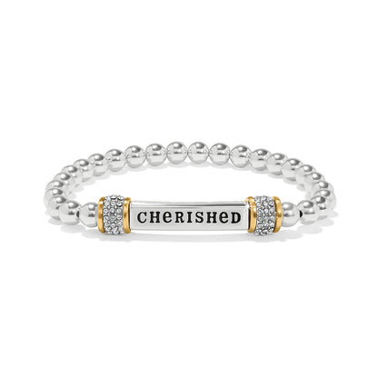Meridian Cherished Two Tone Stretch Bracelet - Brazos Avenue Market 