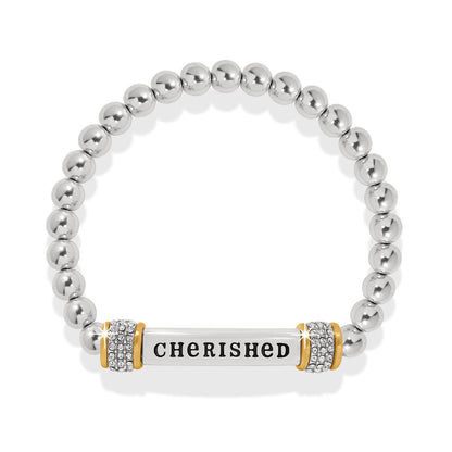 Meridian Cherished Two Tone Stretch Bracelet - Brazos Avenue Market 