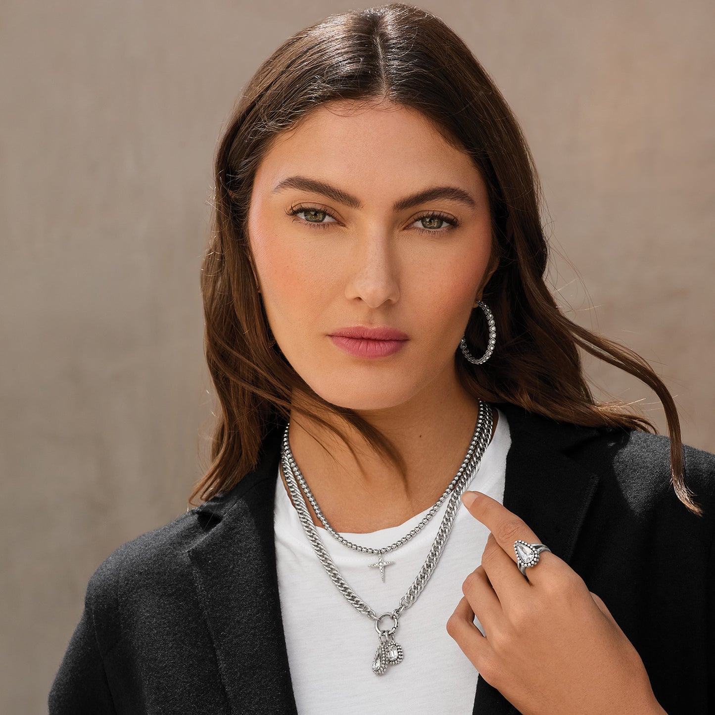 Twinkle Luxe Charm Link Necklace - Brazos Avenue Market 