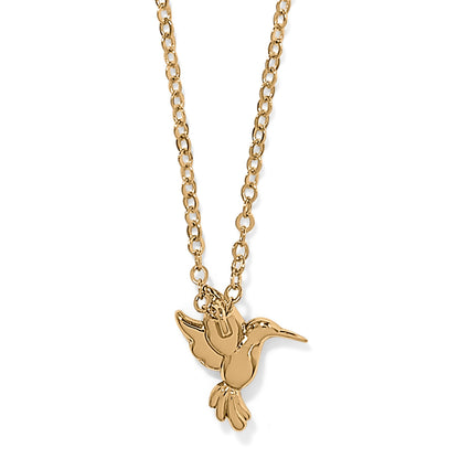 Enchanting Gem Hummingbird Necklace - Brazos Avenue Market 