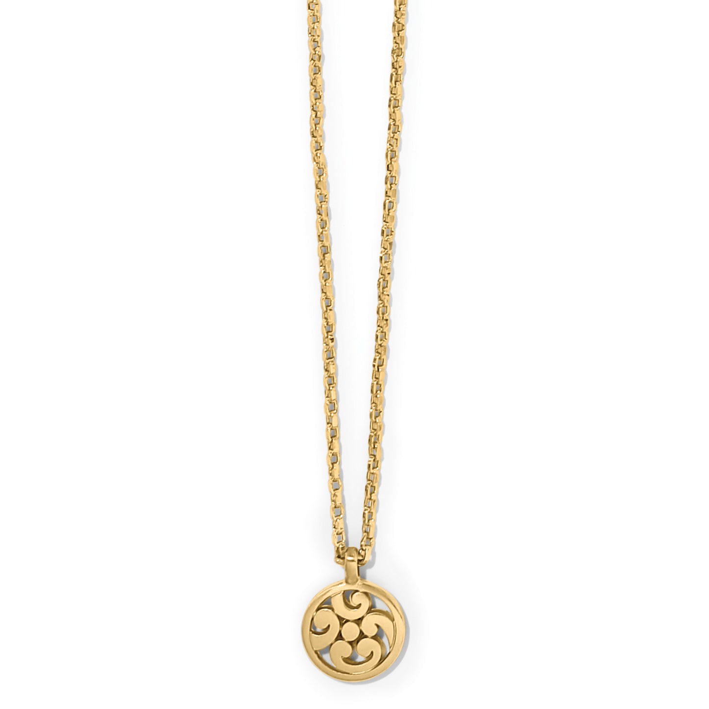 Contempo Medallion Petite Necklace - Brazos Avenue Market 