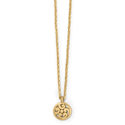 Contempo Medallion Petite Necklace - Brazos Avenue Market 