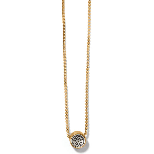 Ferrara Two Tone Luce Mini Pendant Necklace - Brazos Avenue Market 