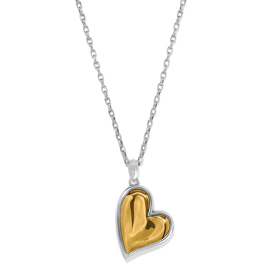 Cascade Heart Reversible Necklace - Brazos Avenue Market 