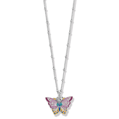 Kyoto In Bloom Butterfly Short Necklace - Brazos Avenue Market 