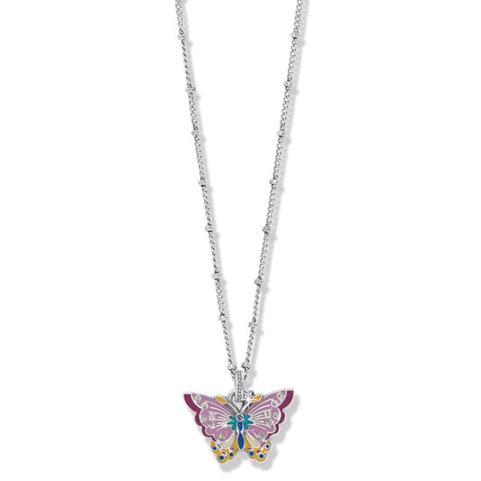 Kyoto In Bloom Butterfly Short Necklace - Brazos Avenue Market 