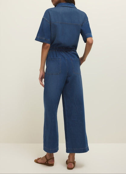 Elsie Denim Jumpsuit - Brazos Avenue Market 
