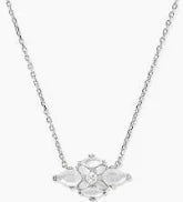 Abbie Gold Crystal Short Pendant Necklace