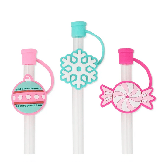 Christmas Sweets Straw Topper Set
