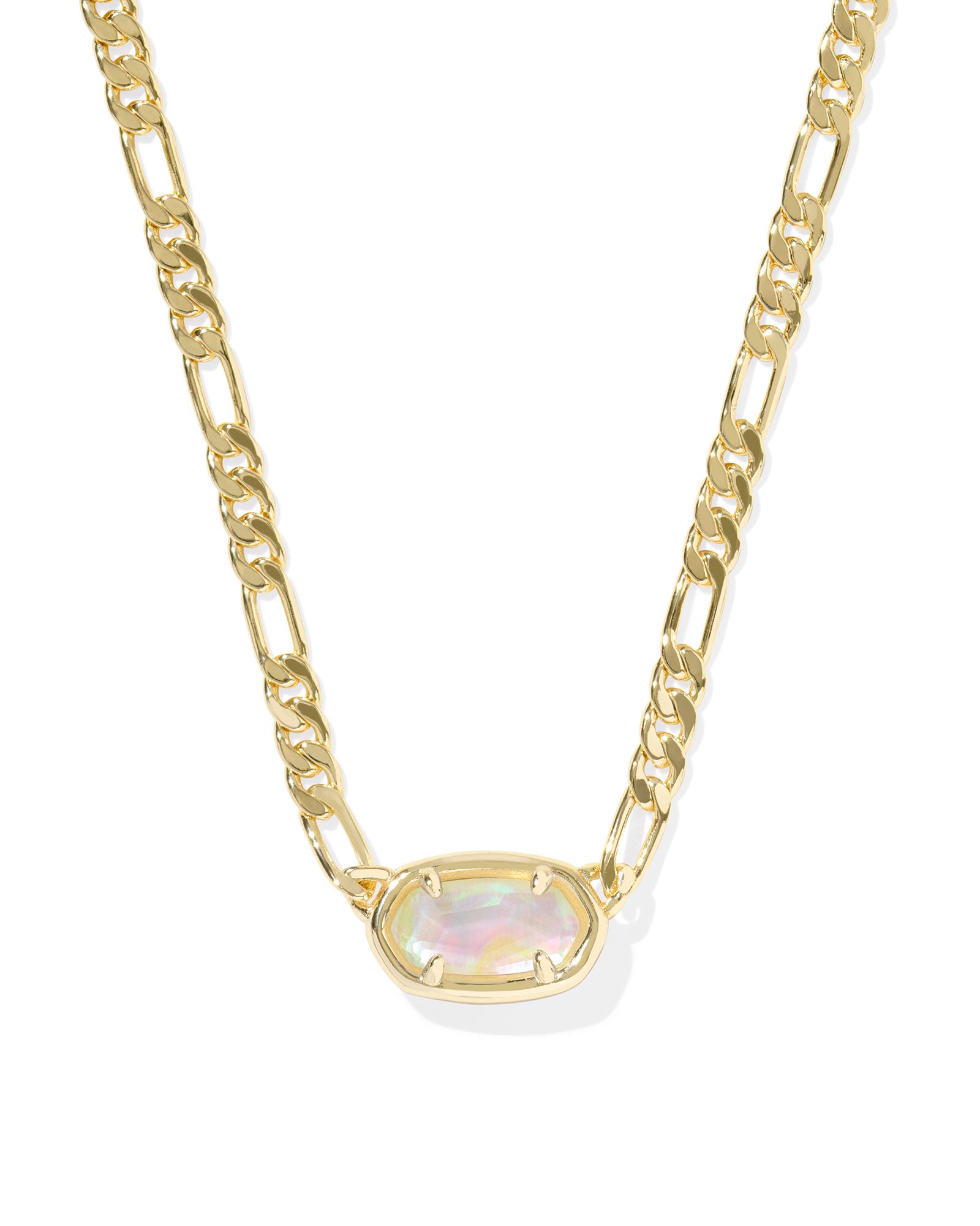 Elisa Figaro Chain Short Pendant Necklace - Brazos Avenue Market 