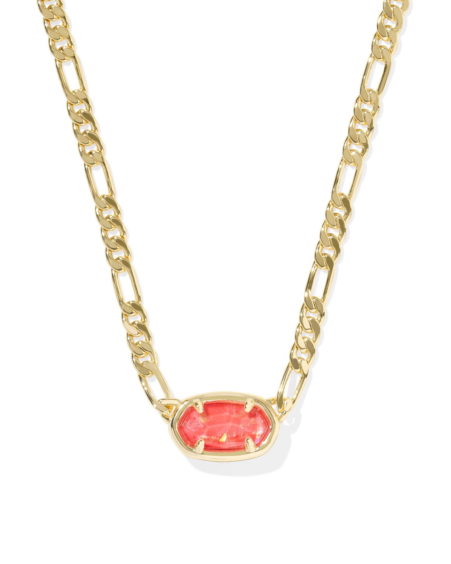 Elisa Figaro Chain Short Pendant Necklace - Brazos Avenue Market 