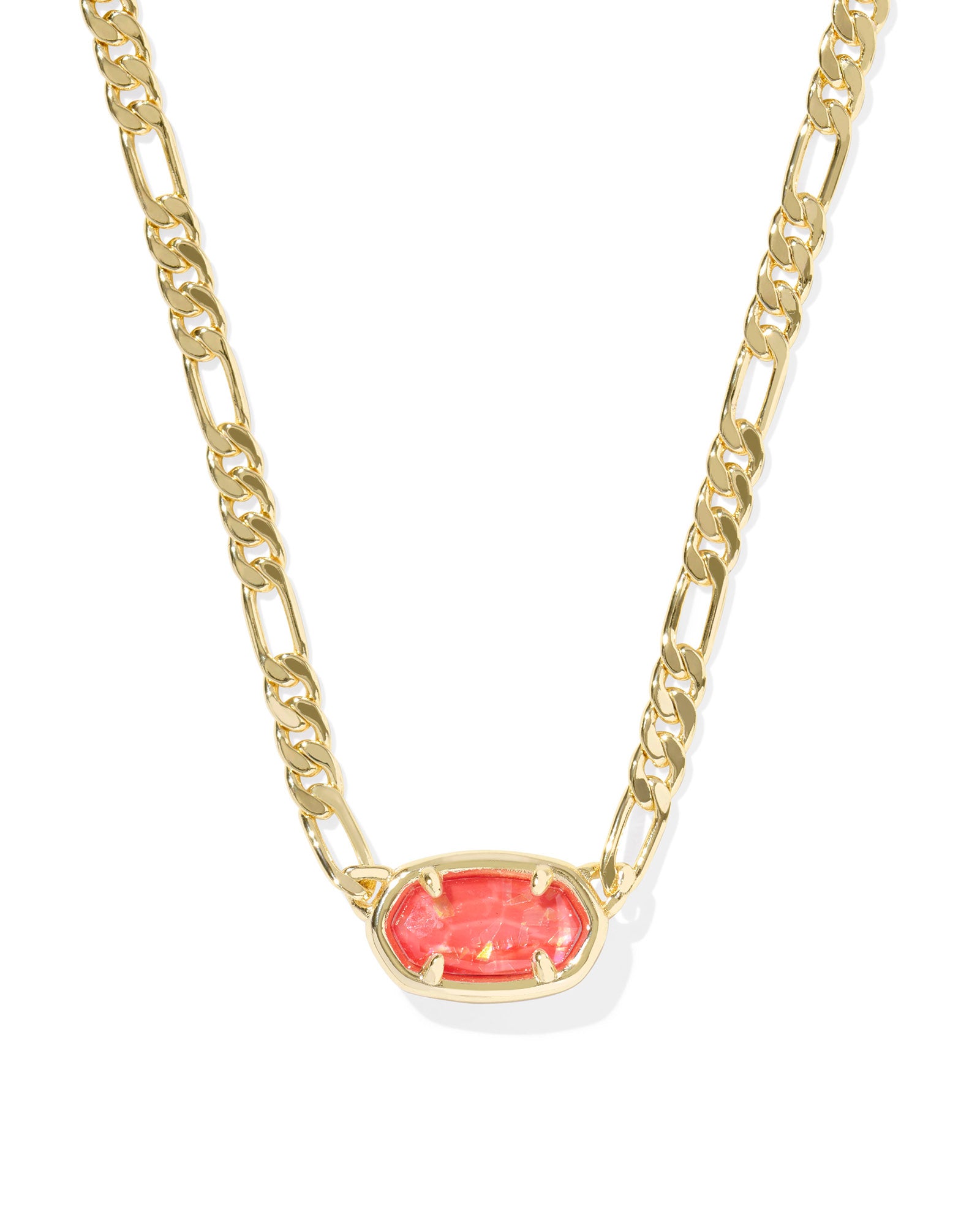 Elisa Figaro Chain Short Pendant Necklace - Brazos Avenue Market 