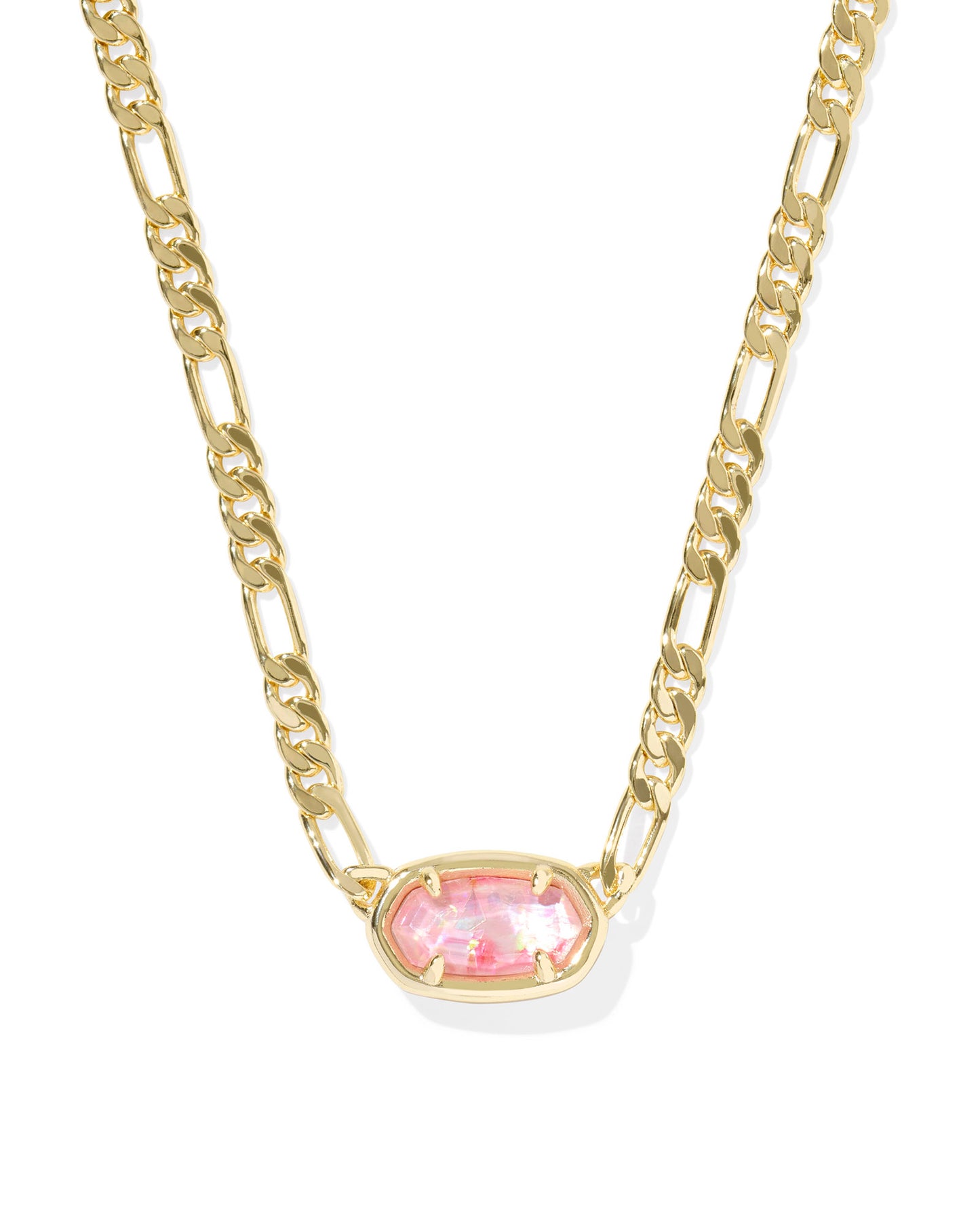 Elisa Figaro Chain Short Pendant Necklace - Brazos Avenue Market 