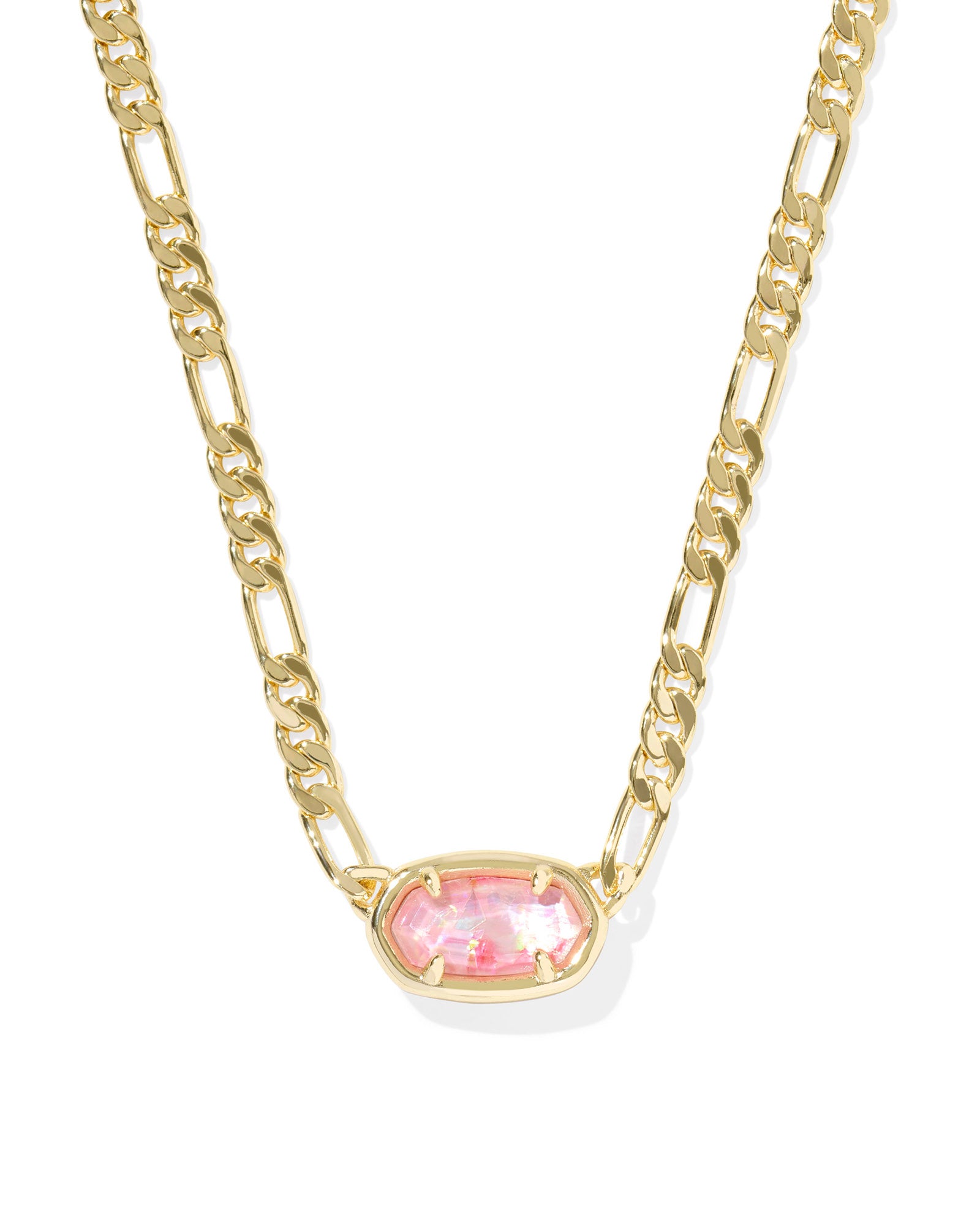 Elisa Figaro Chain Short Pendant Necklace - Brazos Avenue Market 