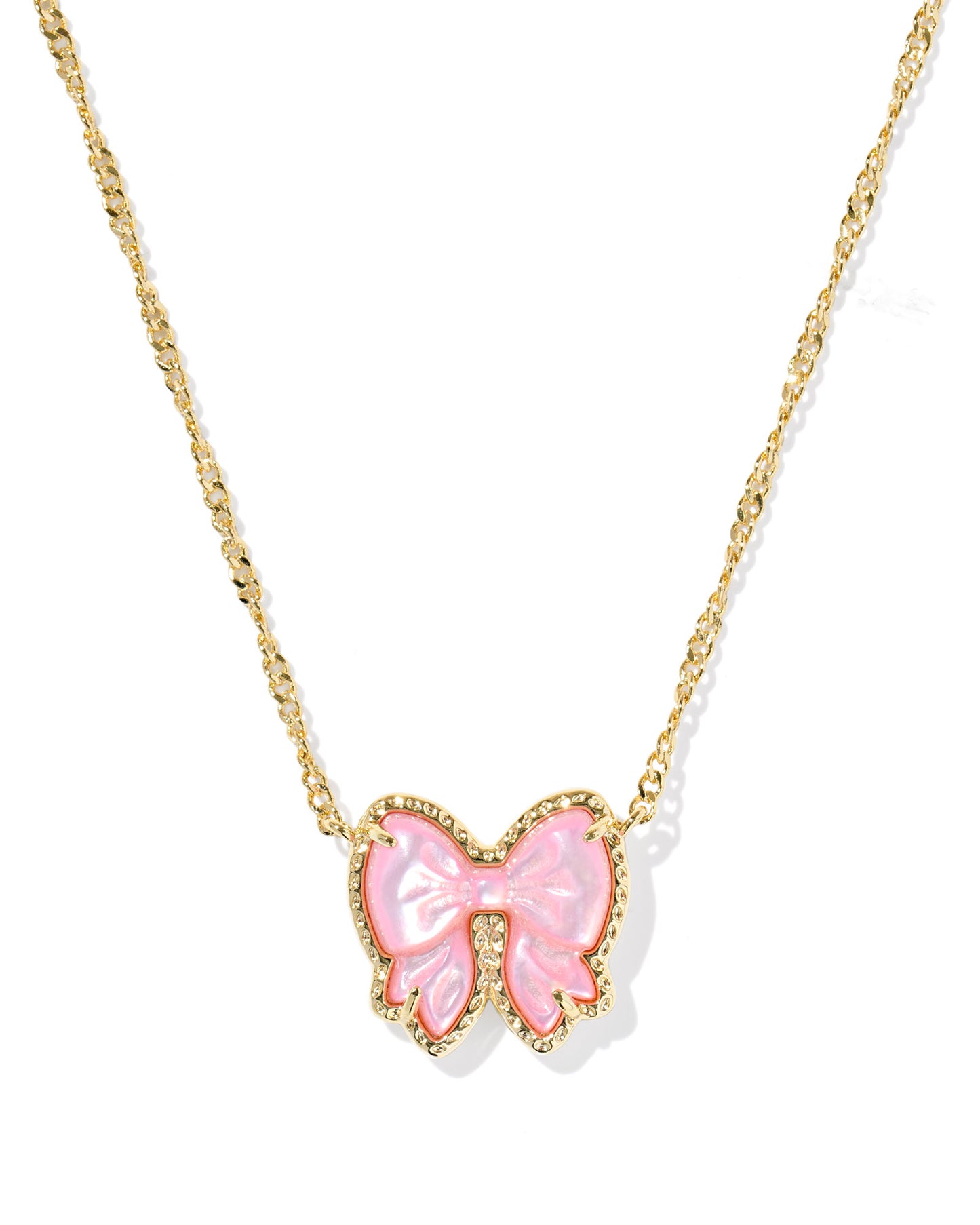 Haley Bow Short Pendant Necklace - Brazos Avenue Market 