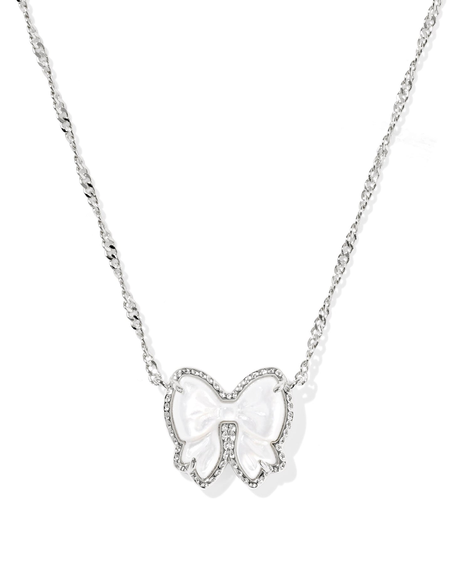 Haley Bow Short Pendant Necklace - Brazos Avenue Market 