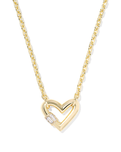 Emery Heart Short Pendant Necklace - Brazos Avenue Market 