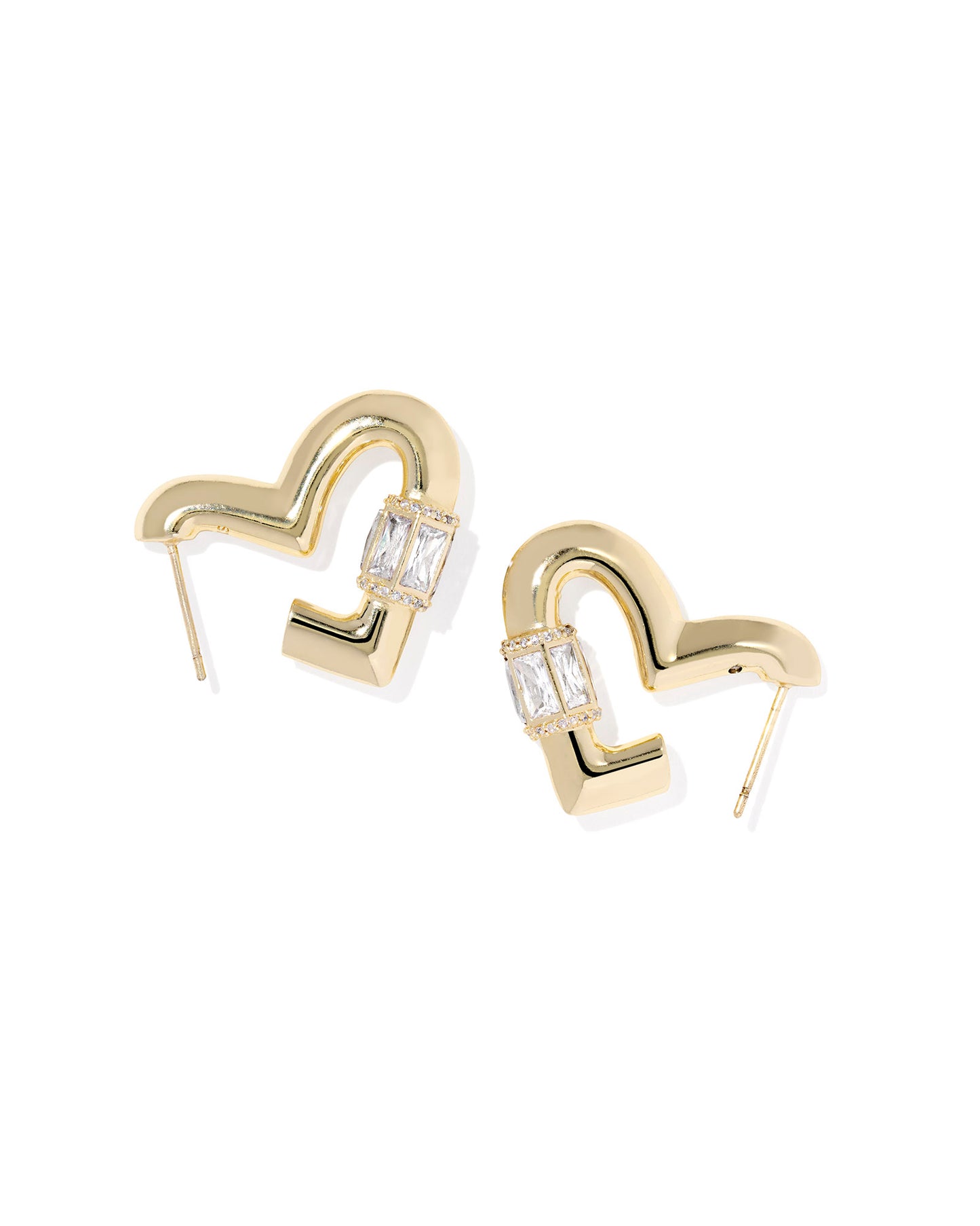 Emery Heart Hoop Earrings