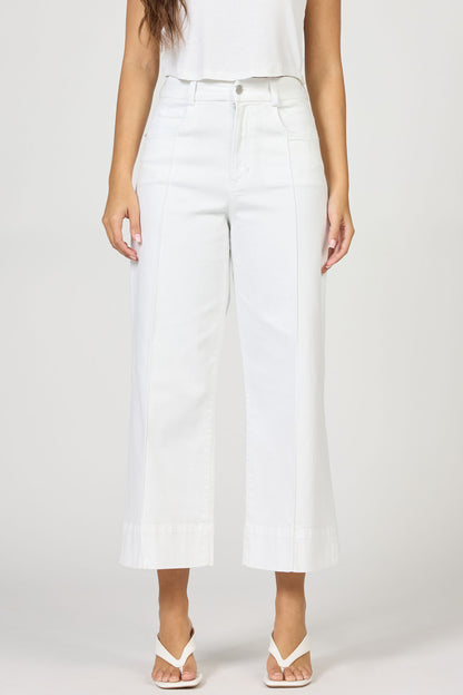Dear John Audrey Cropped Jeans - White - Brazos Avenue Market 