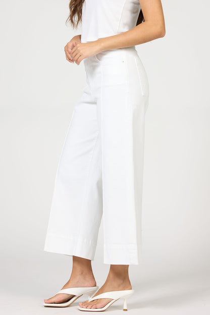 Dear John Audrey Cropped Jeans - White - Brazos Avenue Market 