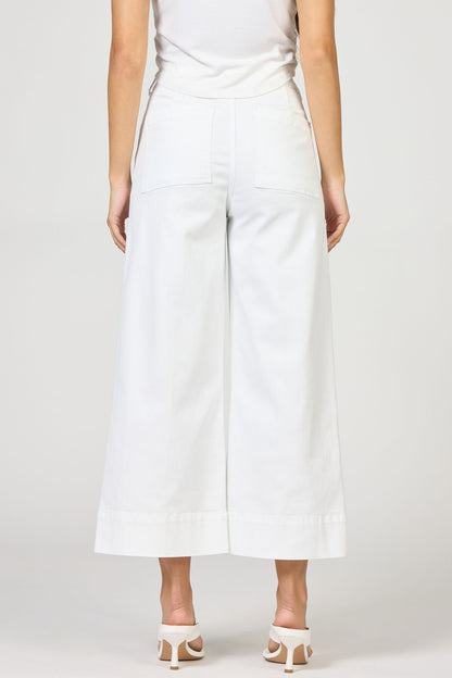 Dear John Audrey Cropped Jeans - White - Brazos Avenue Market 