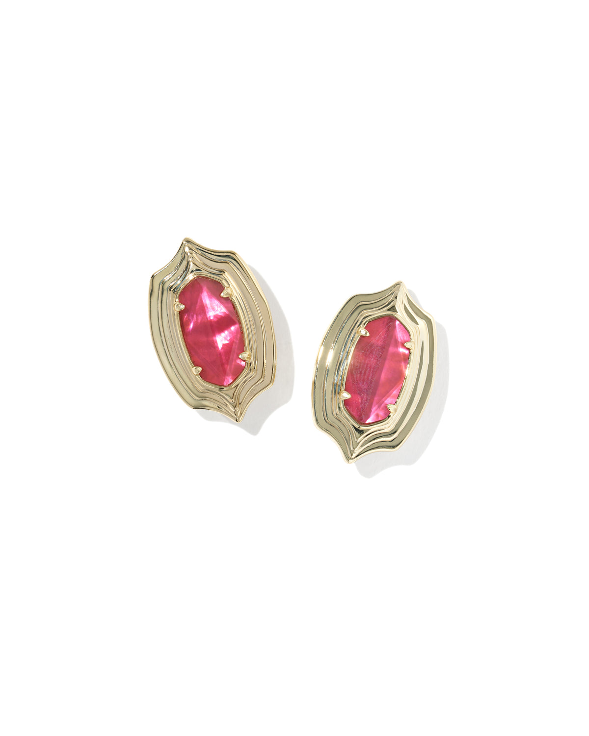 Ellie Stepped Frame Stud Earrings