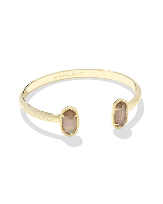 ELTON CUFF BRACELET GOLD TAUPE MOTHER OF PEARL