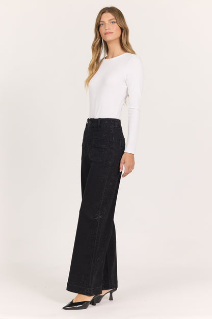 Dear John Audrey Jeans - Black Stardust