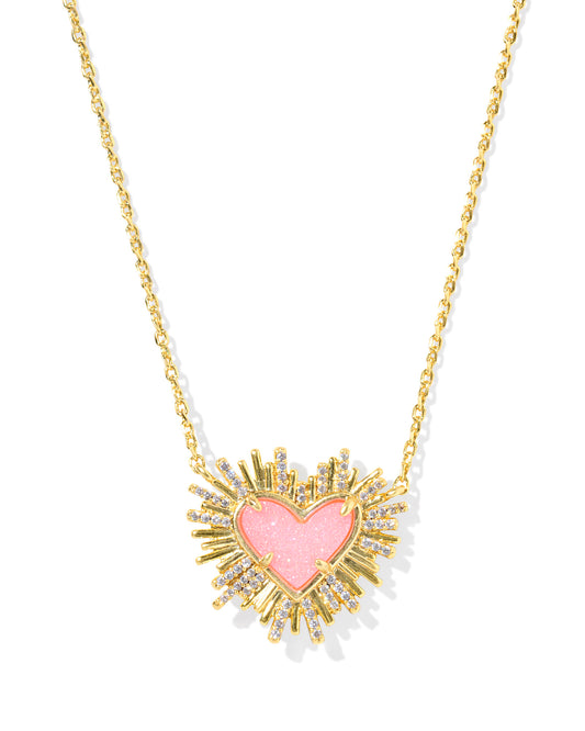 Dolly Parton Ari Heart Short Pendant Necklace - Brazos Avenue Market 
