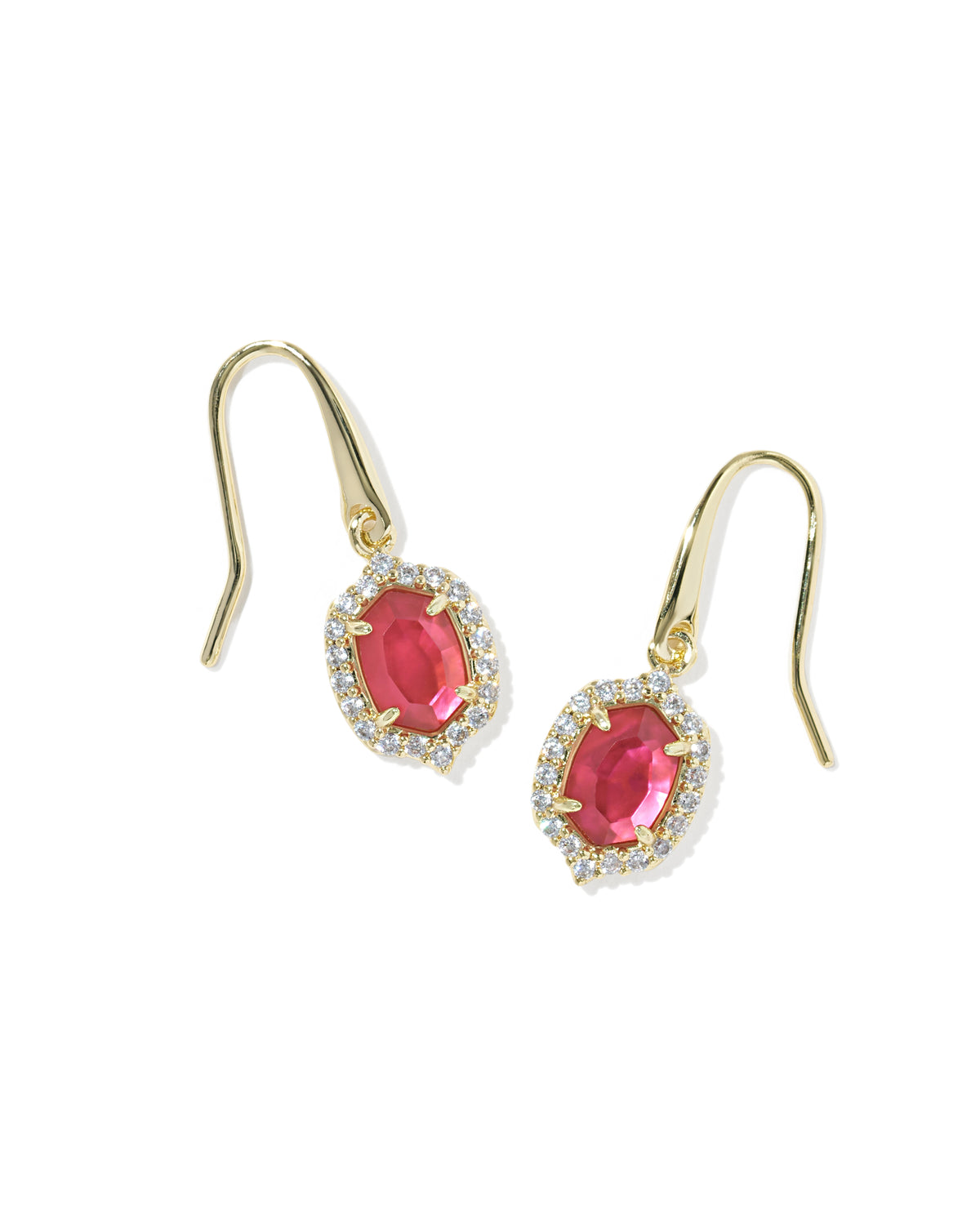 Daphne Crystal Frame Drop Earrings